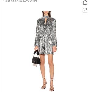 Tibi Avril Sequined-embellished mini dress